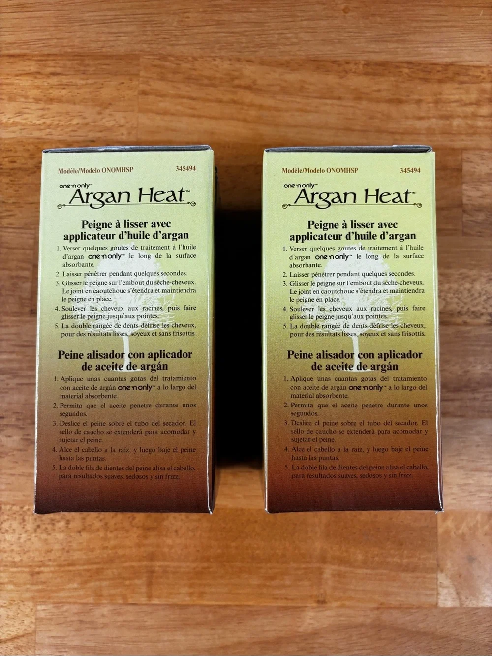 (2pack) One 'n Only Argan Heat Argan Oil Hair Straightening Pics for Hair Dryer